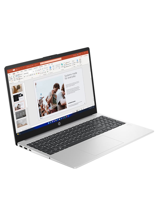 HP 250 G10 Notebook PC With 15.6 Inch Full HD (1920x1080) IPS Display,Core i3-1315U Processor/8GB RAM DDR4/512GB SSD/Intel UHD Graphics/DOS(Without Windows) English/Arabic Turbo Silver - Image 3