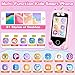 WEOLULI Kids Smart Phone with Dual Camera Game Music Player Toddler Learning Play Toy Cell Phone Gifts for Girls Christmas Birthday Age 310 Light Pink - Image 3