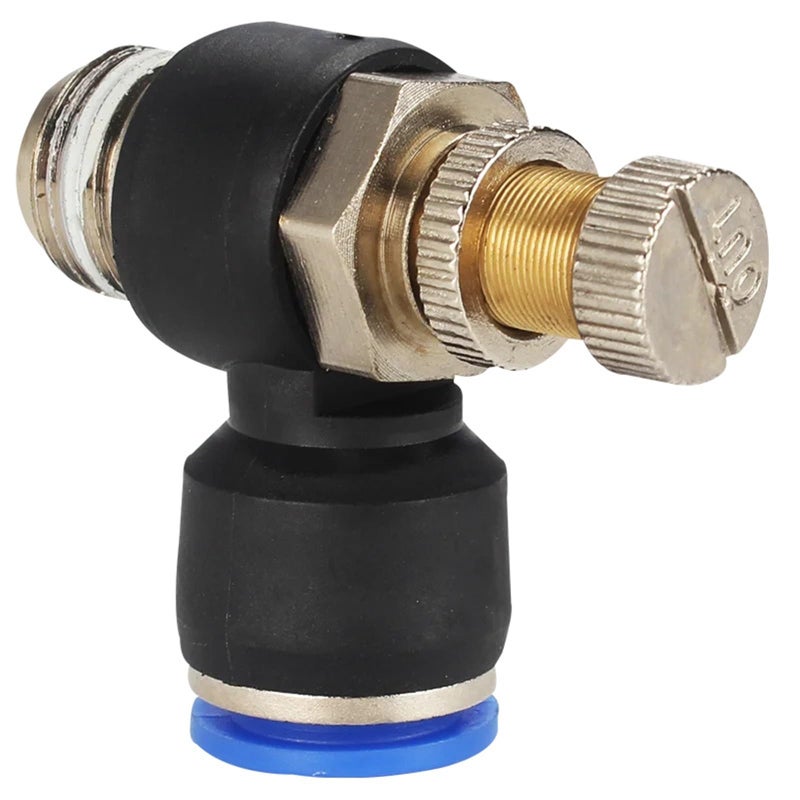 SL6 02 Pneumatic Quick Connector Gas Pipe Throttle Speed Regulating Valve SL4 SL6 SL8 SL10 SL12 - Image 2