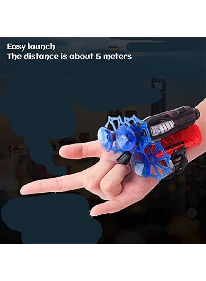 Web Shooters for Kids, Ejection Cool Wristlet Launcher Equipment Glove Toy, Kids Plastic Cosplay Glove Launcher Wrist Toy Set… (2pcs Bracer) - Image 5