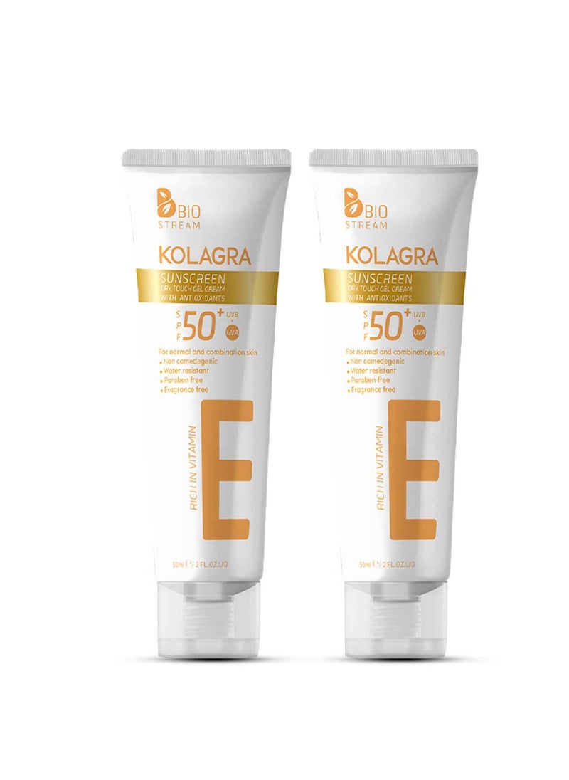 كولاجرا - كولاجرا واقي الشمس  +SPF50 جل كريم  50مل 1+1 - Image 1