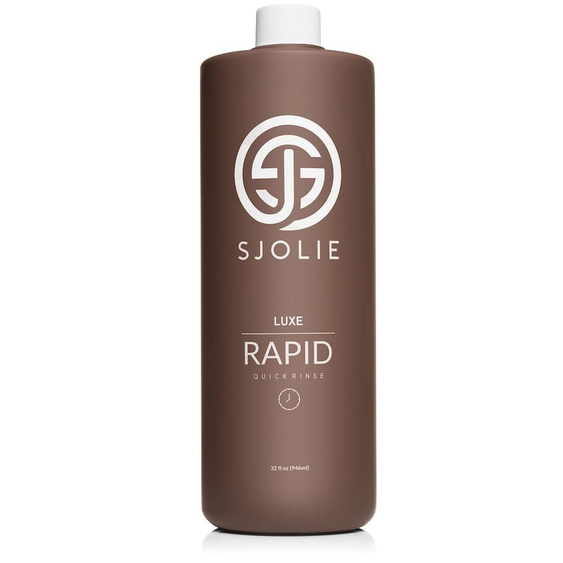 SJOLIE SUNLESS SJOLIE Rapid Spray Tan Solution - Luxe Ultra One Hour Express Tan - Violet Base | Sunless Tanner for a Quick-Drying, Ultra Dark Glow (32oz) - Image 1