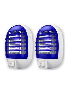 KASTWAVE 2 Pack Electronic Fly Zapper Fruit Fly Killer with Blue Light Safe NonToxic  Silent Effective Operation UV Insect Killer  - Image 1