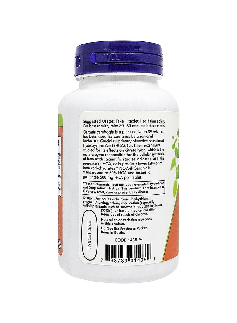 Now Foods Garcinia Healthy Metabolism 1000mg 120 Tablets - Image 3