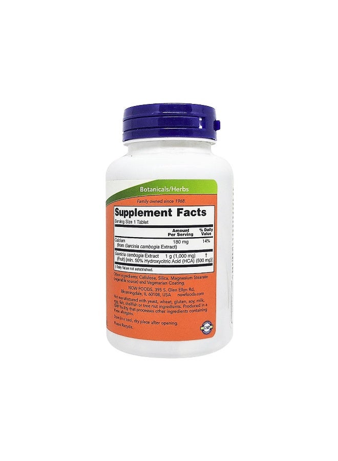 Now Foods Garcinia 1000mg 120 Tablets - Image 2