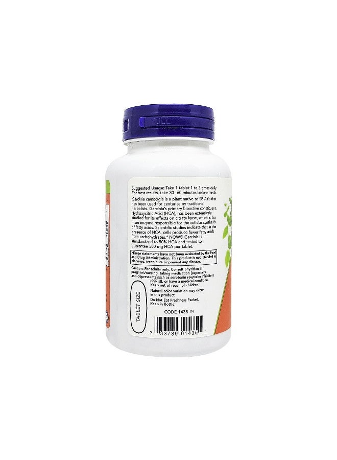 Now Foods Garcinia 1000mg 120 Tablets - Image 3