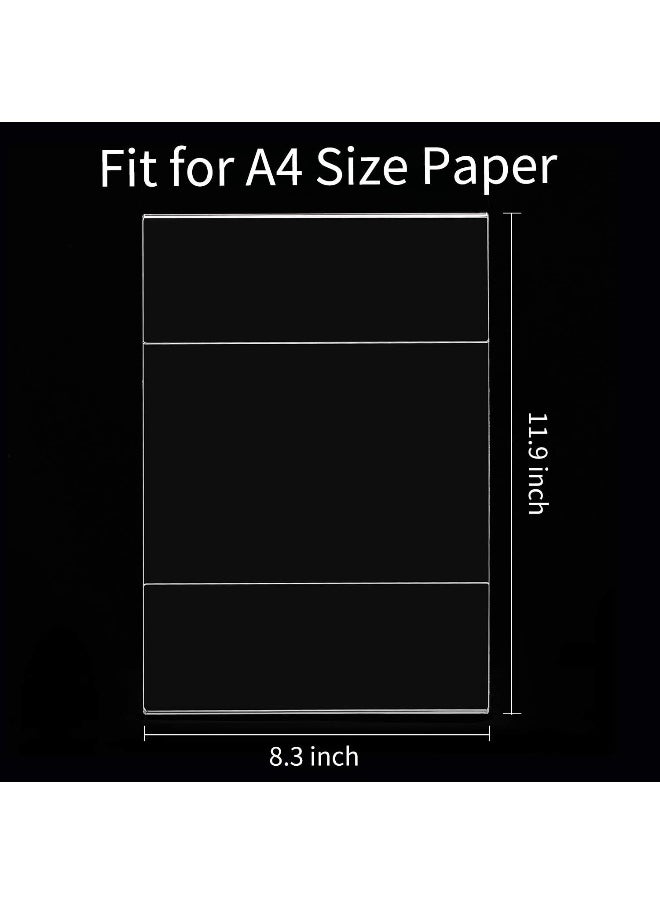TPGP A4 Acrylic Wall Sign Holder [6 Pack] Clear A4 Adhesive Plexi Sign Holders with 3M Tape for Wall, Door, Glass, Perfect for Store, Office, Home, Restaurant  - Image 3