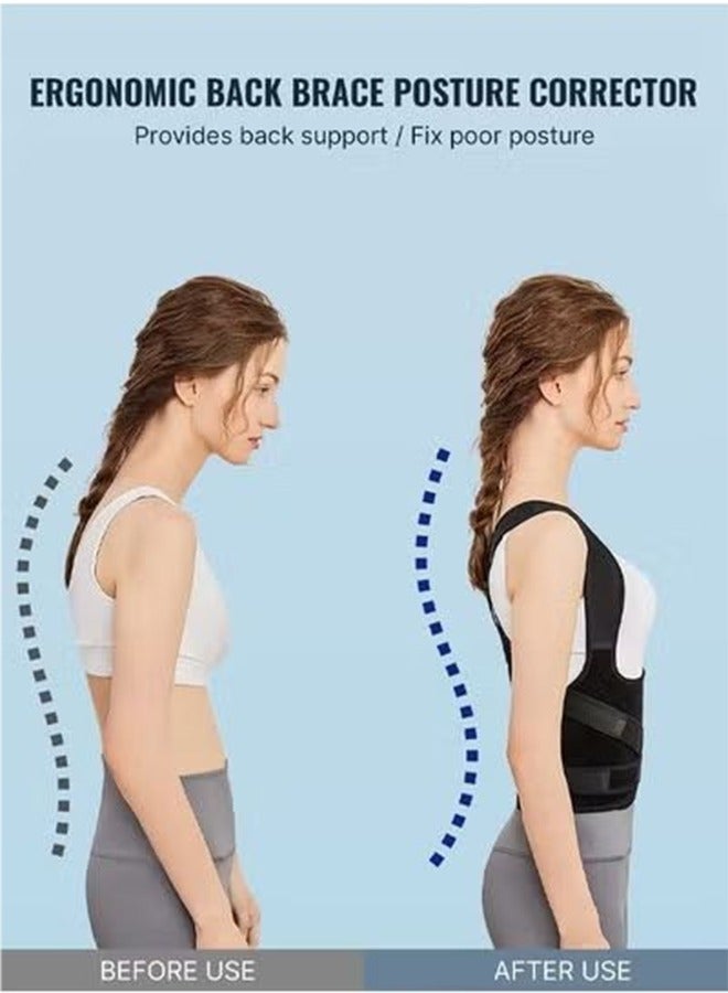 PGG Back Brace and Posture Corrector Back Straightener Posture Corrector Scoliosis and Hunchback Correction Spine Corrector Support Back Pain Adjustable Posture Trainer Size M - Image 5