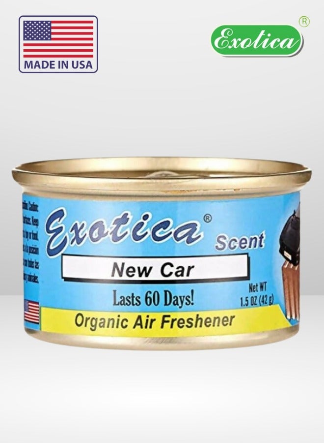 EXOTICA American Air Freshener Organic Scent Fragrance for Car (NEW CAR)