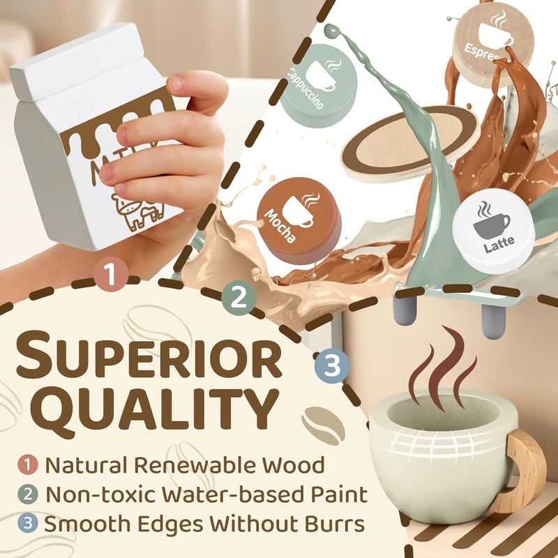 Airlab Wooden Coffee Maker Toy - Image 3