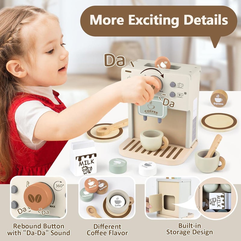 Airlab Wooden Coffee Maker Toy - Image 4