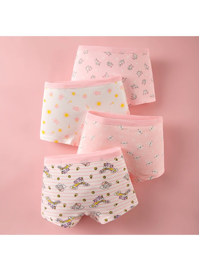 KUYING New Comfortable Skin friendly Breathable Underwear Set 0f 4 