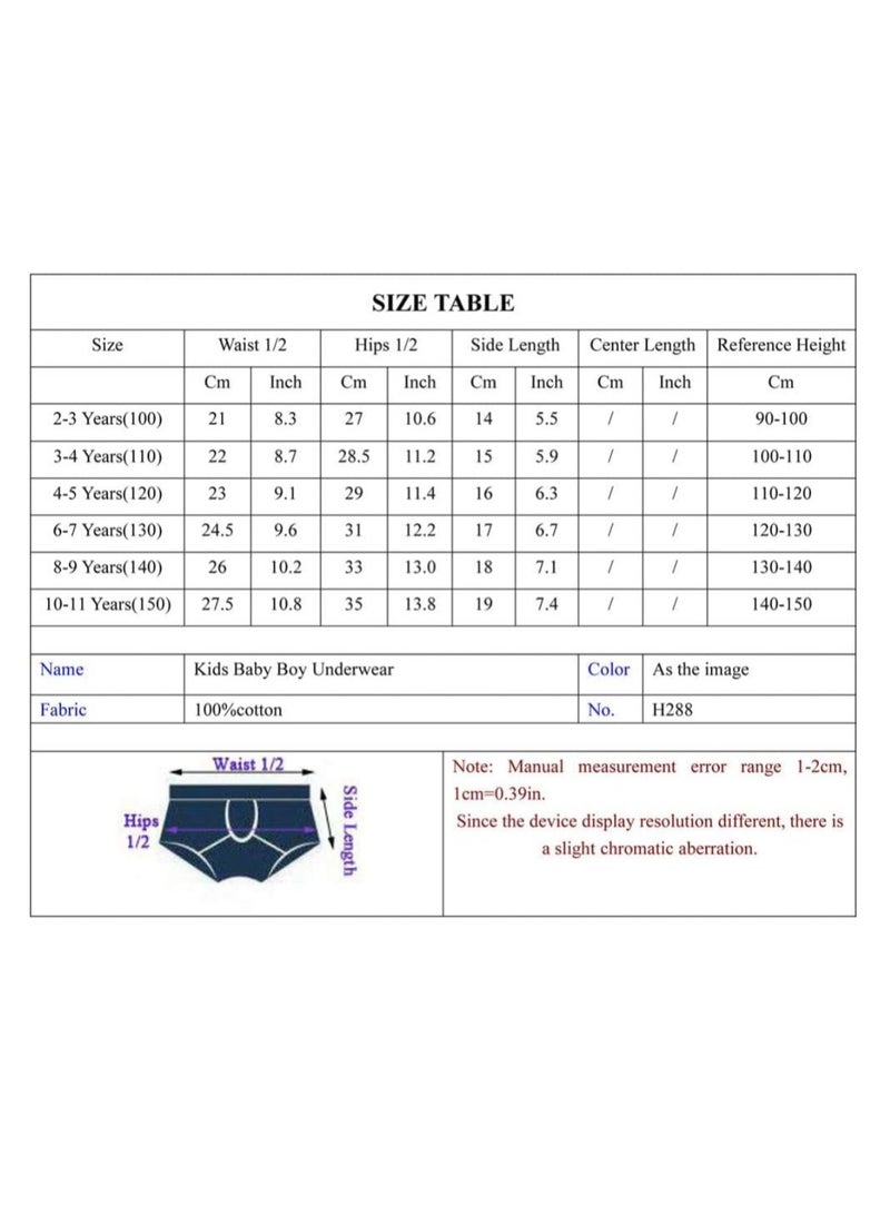 6 Pieces Boys Boxer Briefs Shorts Toddler Kids Cotton Underwear  - Image 2