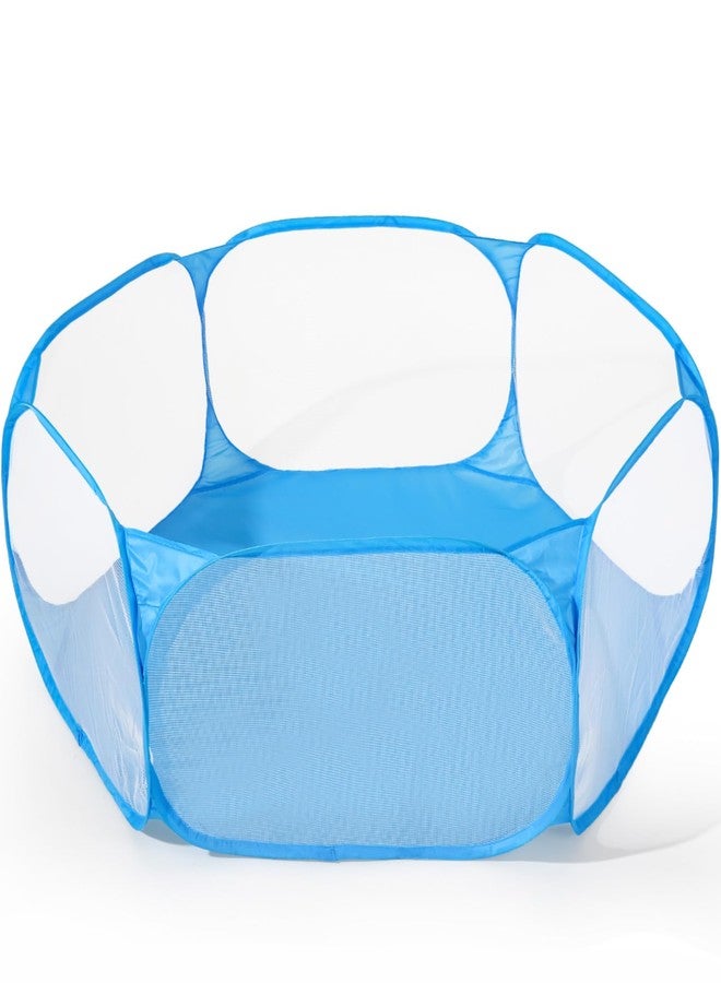 Heopeis Kids Ball Pit, Large Pop Up Toddler Ball Pits 47inches Play Tent for Toddlers Girls Boys for Indoor&Outdoor Play Tent with Carry Tote, Balls Not Included (Blue) - Image 1
