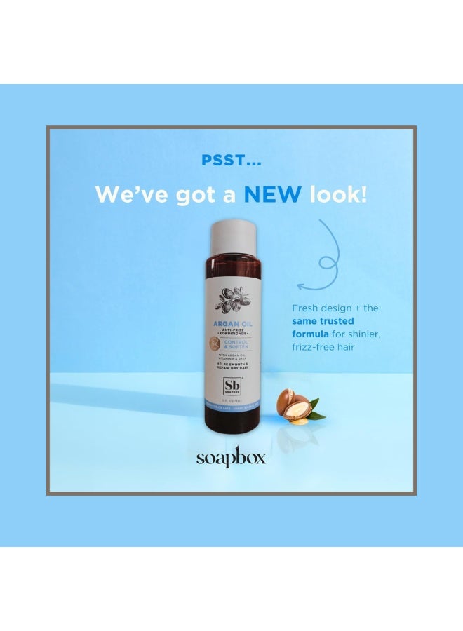 Soapbox Conditioner Argan Oil Luxe – Nourishing & Hydrating Hair Conditioner with Moroccan Argan Oil – For Smooth, Shiny & Frizz-Free Hair – 473ml - Image 4