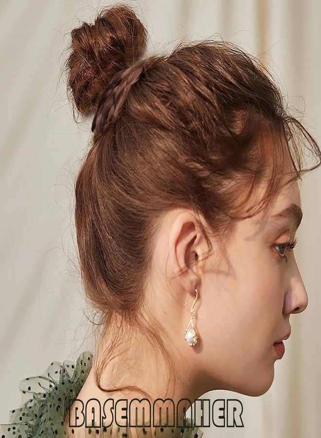 BASEMMAHER 8Pcs Wig Hair Ties Braided Hair Elastic Rope Synthetic Wig Imitation Head Ropes Ponytail Holders Rubber Hair Band Hair Accessories for Women Girls Daily Party Hair Styling - Image 4