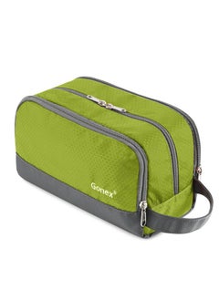 Gonex Travel Toiletry Bag Nylon, Dopp Kit Shaving Bag Toiletry Organizer Green  - Image 1