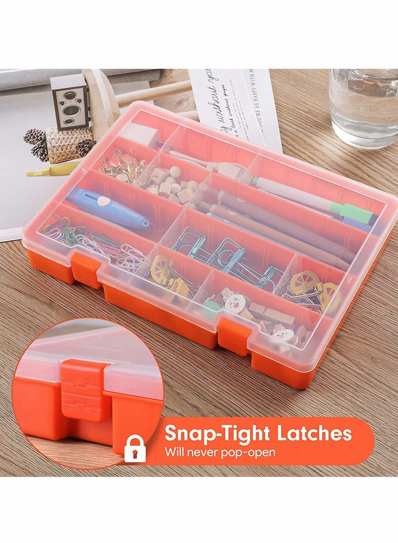 Excefore Plastic Compartment Container, Bead Storage Organizer Box Case with Adjustable Removable Dividers for Jewelry Craft Tackles Tools, 36 Compartments Storage Box (1PCS) - Image 3