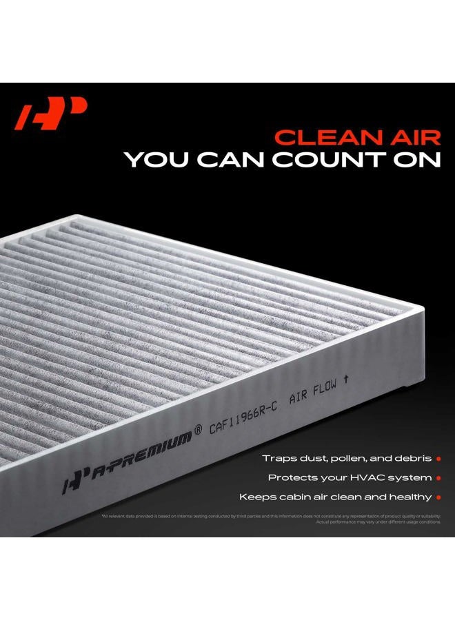 A-Premium Cabin Air Filter w/Activated Carbon Compatible with VW Jetta 1993-2005, Passat 2001-2005, Golf 1993-2006, Beetle 1998-2010, Cabrio 1995-2002 & Audi TT 2000-2006, Replace# 1J0819644 - Image 3