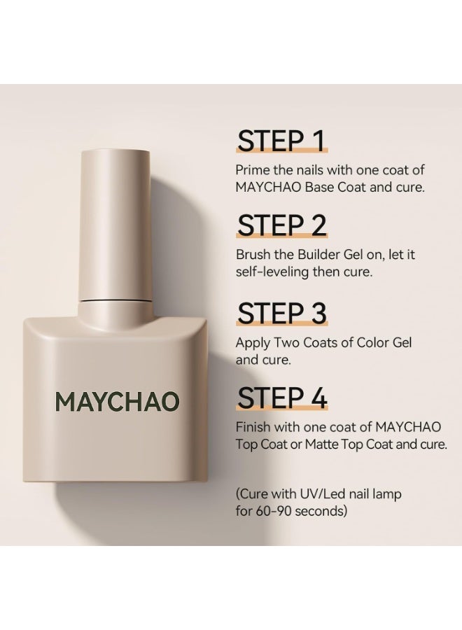 جل بناء أظافر وردي شفاف 7 في 1 15 مل جل بناء أساسي مقوي للأظافر جل بناء أظافر LED بالأشعة فوق البنفسجية في زجاجة لإصلاح الأظافر جل قوي لتقوية الأظافر جل بناء لتمديد الأظافر - Image 3