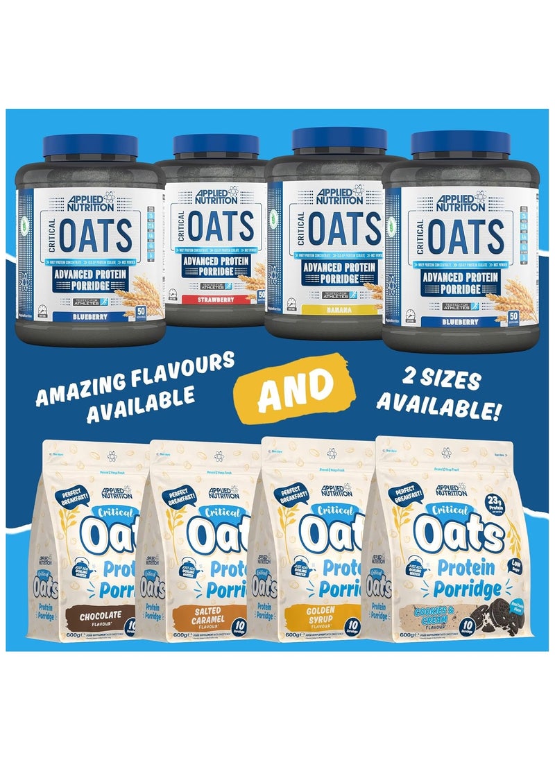 Applied Nutrition - Critical Oats Advanced Protein Porridge  Whey Protein Powder Blend with Wholegrain Oats Golden Syrup 600 gm - Image 1