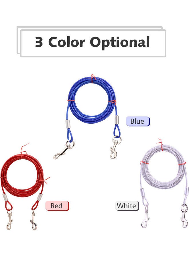 Loquat Tie Out Cable for Dogs 5 meter Red 14.00 x 5.00 x 14.00cm - Image 2