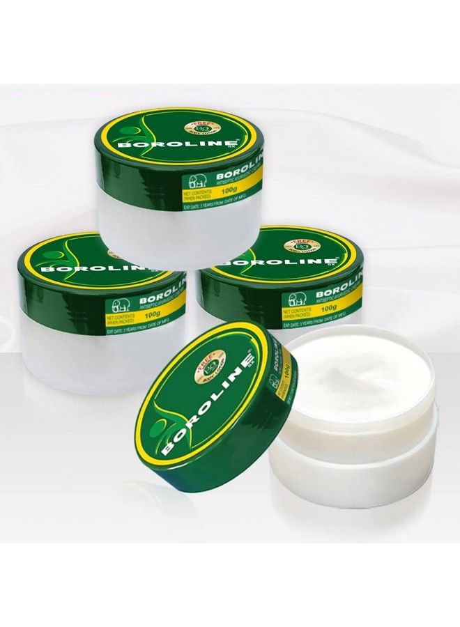 BOROLINE Antiseptic Ayurvedic Cream 100 Gm X 4 Plus Free Bo Body Lotion Trial Pack 20Ml X 4 ; Softens Chapped Lips Repair Cracked Heels Smoothens Rough Hands Overnight (Pack Of 8) - Image 2