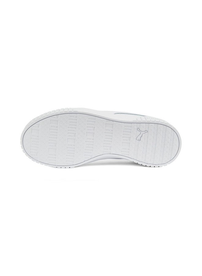 Puma Womens Carina 2.0 White-White-Silver Sneaker - 4 UK (38584902) - Image 4