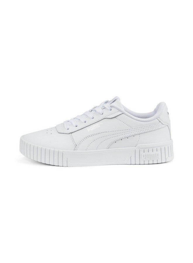 Puma Womens Carina 2.0 White-White-Silver Sneaker - 4 UK (38584902) - Image 1