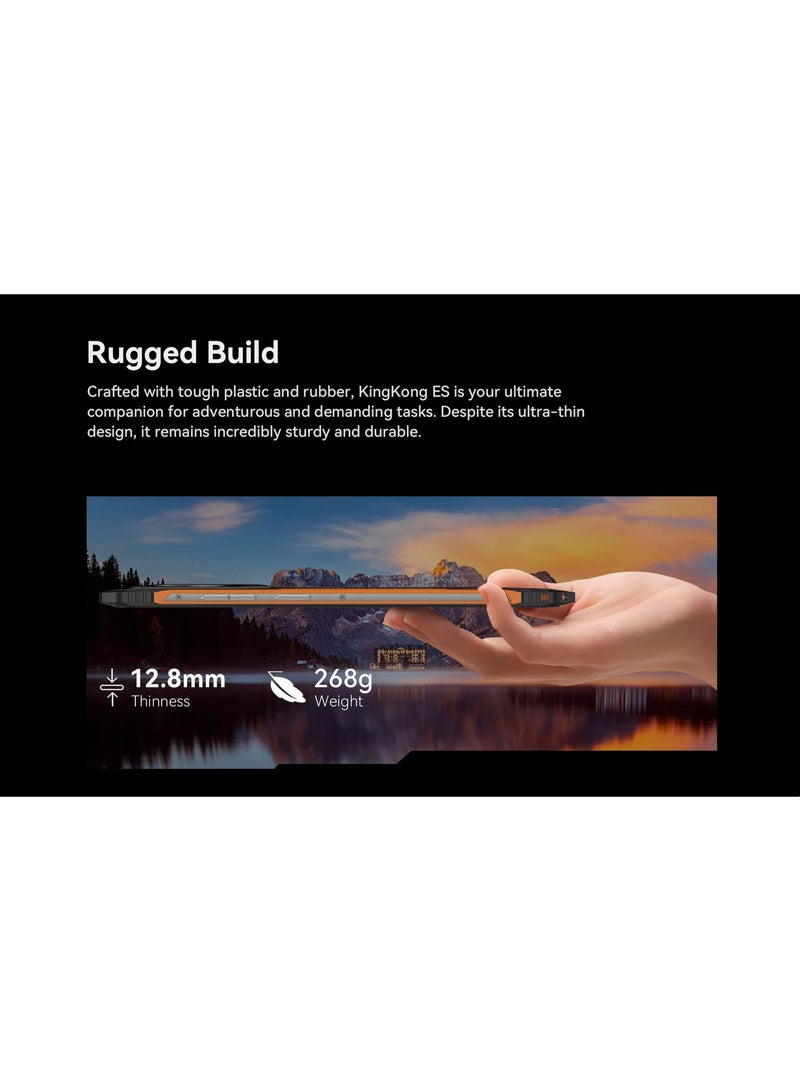 CUBOT KINGKONG ES Rugged Phone, 16GB(6+10 Virtual) RAM+128GB ROM, 6.56" 90Hz HD+ Screen, 48MP Triple Camera, 5100mAh Battery, IP68/IP69K Waterproof Dustproof Outdoor Smartphone, Android 14, T606 Octa-Core, 1TB Expandable - Image 5