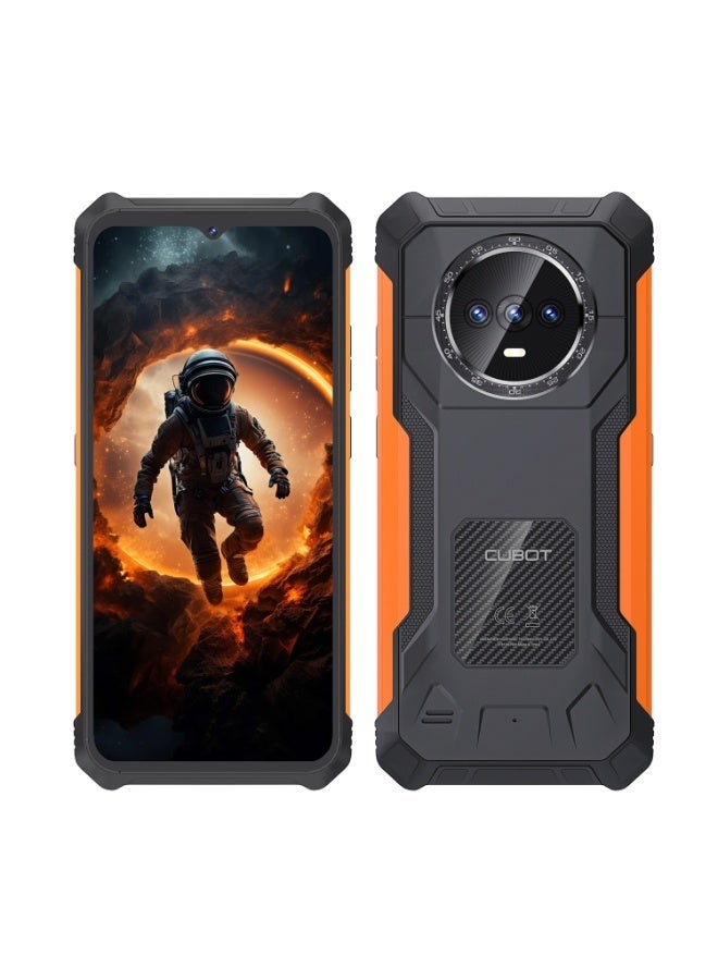 CUBOT KINGKONG ES Rugged Phone, 16GB(6+10 Virtual) RAM+128GB ROM, 6.56" 90Hz HD+ Screen, 48MP Triple Camera, 5100mAh Battery, IP68/IP69K Waterproof Dustproof Outdoor Smartphone, Android 14, T606 Octa-Core, 1TB Expandable
