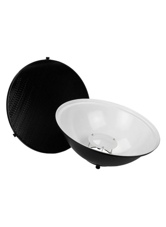 Fotodiox Pro Beauty Dish 18" Kit with Honeycomb Grid and Speedring for Bowens Gemini Standard, R, RX Strobe and more - Image 1