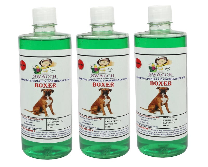 SWACCH Shampoo Specially FORMULATED for Boxer (500ML) (Pack of 3) NEEM ALOVERA - Image 2