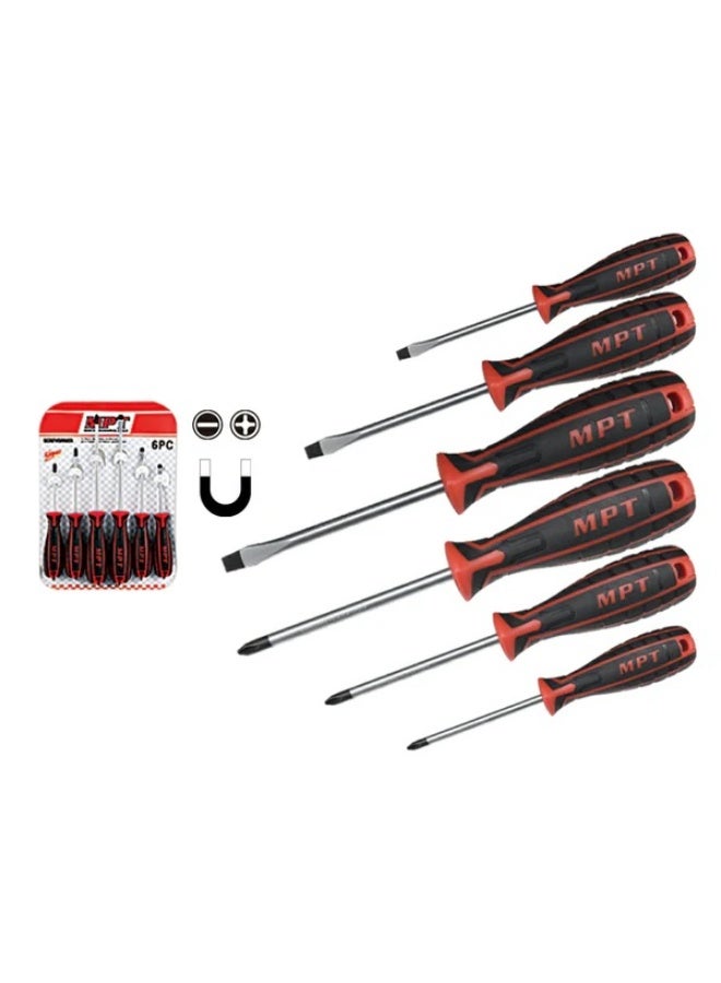 أم بي تي طقم مفكات من ام بي تي MHA01006 - عدد 6  قطع - احمر واسود - Image 2
