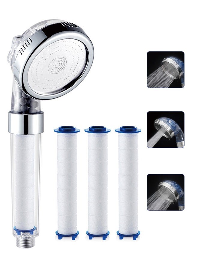 High pressure handheld shower head, water saving filter shower head, 3 modes, with 3 PP cotton filters and filter stones - pzsku/Z62A129D3430F78286548Z/45/_/1730357041/a14beb55-db35-4fdd-ae6d-7d0155dc66c4
