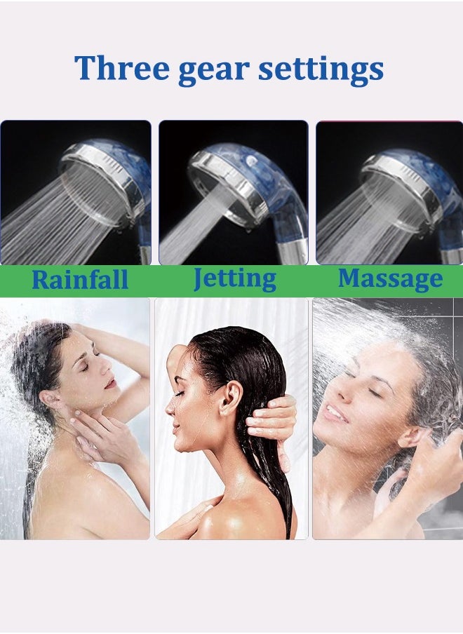 High pressure handheld shower head, water saving filter shower head, 3 modes, with 3 PP cotton filters and filter stones - pzsku/Z62A129D3430F78286548Z/45/_/1730357048/fa14e2da-8e47-4a99-afd9-83868d46994d