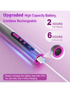 KASTWAVE Cordless Electric Nail Drill Machine, Electric Nail Drill File Professional, Professional Acrylic Nail Drill Machine for Gel, Rechargeable Portable Nail Filer Set, Manicure Pedicure Polishing Tools  - Image 3