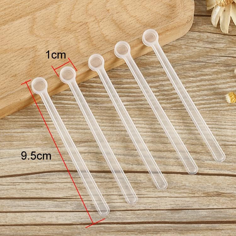 lasenersm 30 Pieces 250 Milligram Mini Measuring Spoons Micro 1/20 Teaspoon Micro Scoops Mini Scoops Measuring Spoons Tiny Scoops for Measuring Cosmetics Powders Seasoning, Translucent - Image 3
