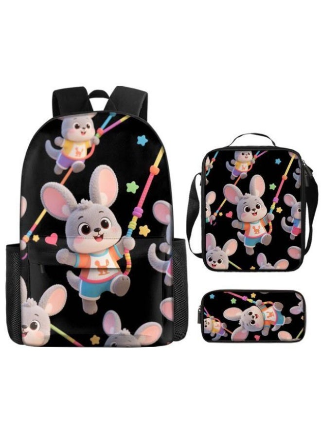 Bright Li Fire Cute cartoon bag set | shoulder + handbag + stationery bag | school season/holiday gift hot recommendation  - Image 2