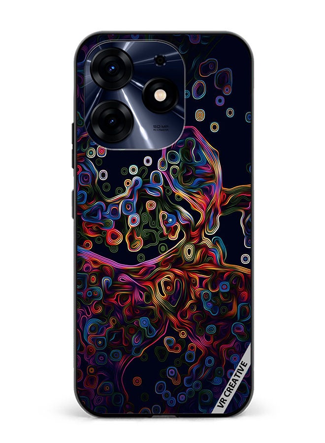 VR CREATIVE Protective Case Cover For Tecno Spark 10 Pro Abstract Design Multicolour - Image 1