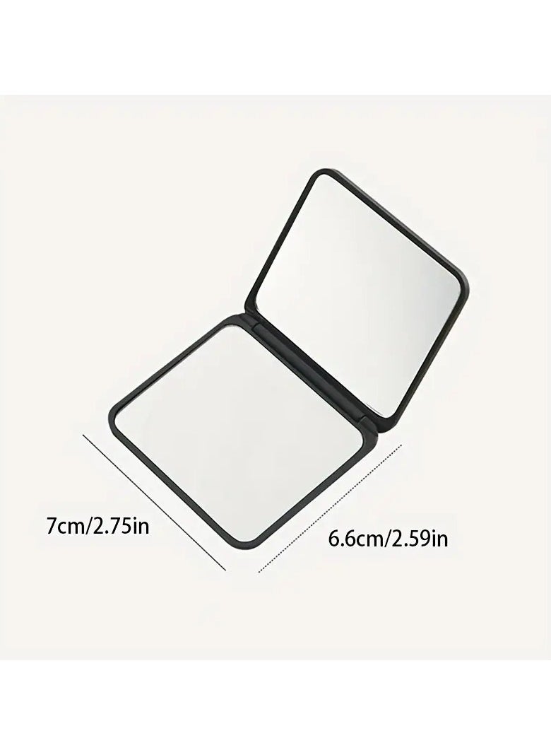 ORiTi - 2 PCS Star Moon Cat Heart Pattern Square Folding Mirror Double Side Compact Mirror Adorable Vanity Mirror For Purse Perfect For Travel And Touch ups - Image 1