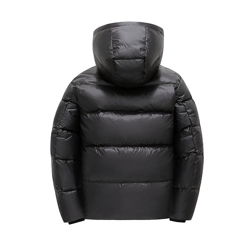 Black Gold Cotton-Padded Coat Winter Cotton-Padded Coat Men'S And Women'S Plus Size Hooded Jacket Cotton-Padded Jacket Thickened Warm - Image 4