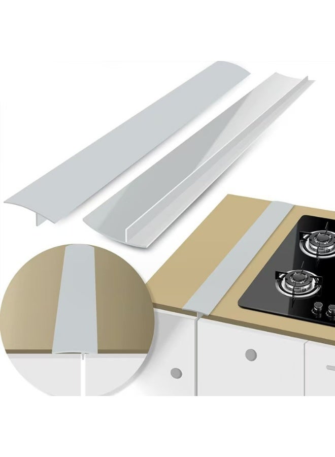 2 قطعة من أغطية فجوات الموقد المصنوعة من السيليكون، مقاومة للحرارة، سهلة التنظيف، تناسب المواقد والطاولات، مثالية للمطابخ - Image 1