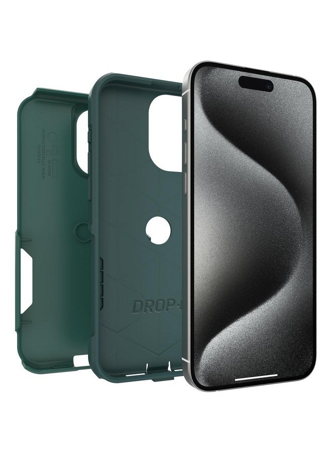 أوتربوكس جراب OtterBox Commuter Series لهاتف iPhone 15 Pro MAX (فقط) - احصل على Greens (أخضر)، نحيف ومتين، مناسب للجيب، مع حماية للمنافذ - Image 4