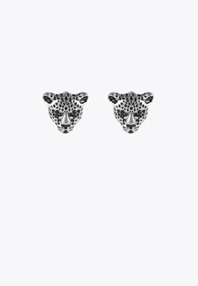 Lola Casademunt Leopard face earrings 0M3 U