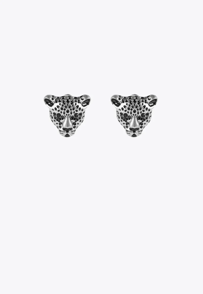 Lola Casademunt Leopard face earrings 0M3 U