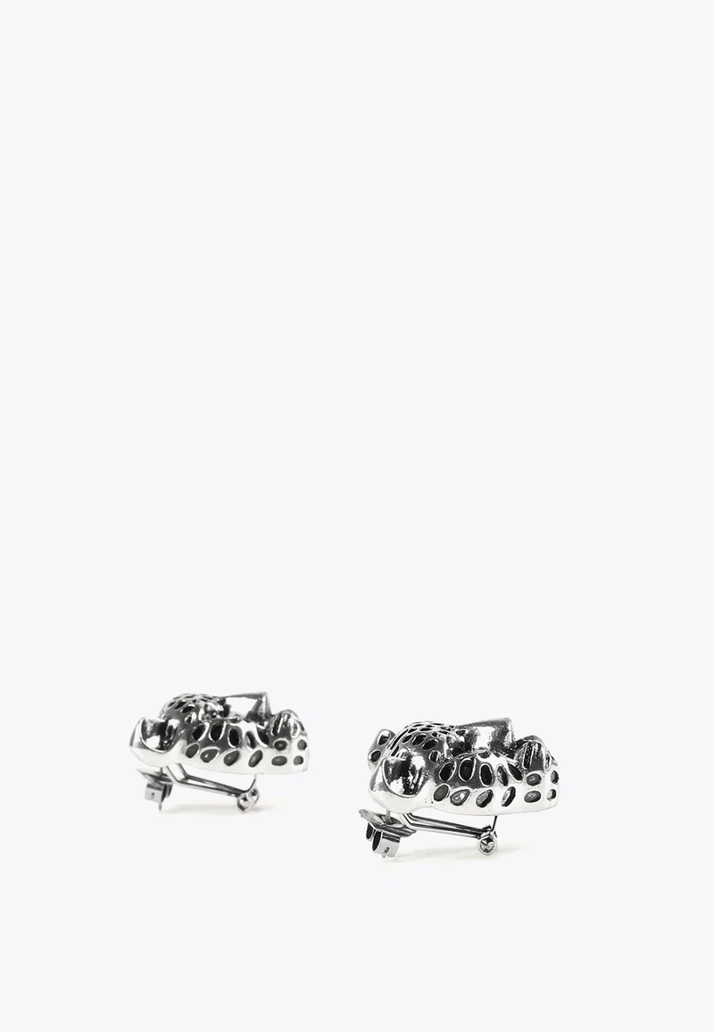 Lola Casademunt Leopard face earrings 0M3 U