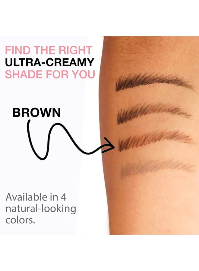 Tatbrow PREMIER Edge Define Eyebrow Pencil– Eyebrow Makeup for Defining Brows, Long Lasting, Waterproof Eyebrow Pencil for Natural Looking Brows, Brown - Image 4
