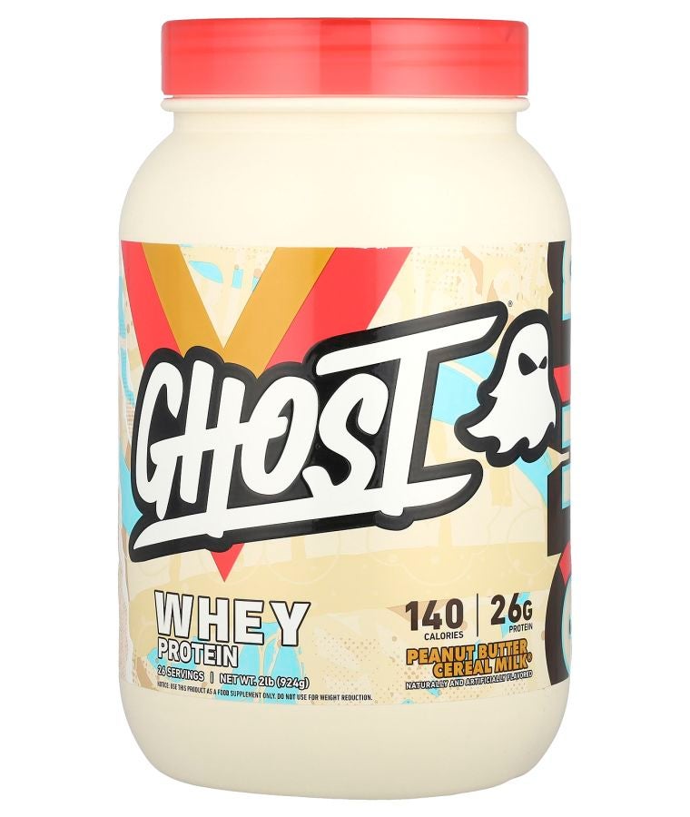 مسحوق بروتين مصل اللبن بزبدة الفول السوداني وحليب الحبوب® 2 رطل (924 جرام)