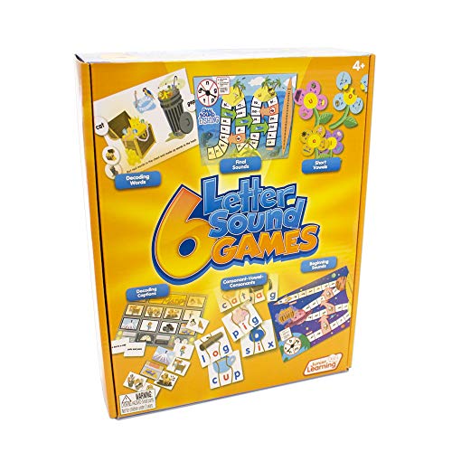 Junior Learning Different Letter Sound Games Set of 6 Multi JL400 - Image 1